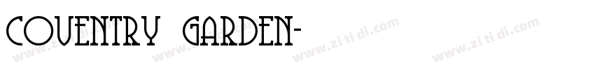 coventry garden字体转换